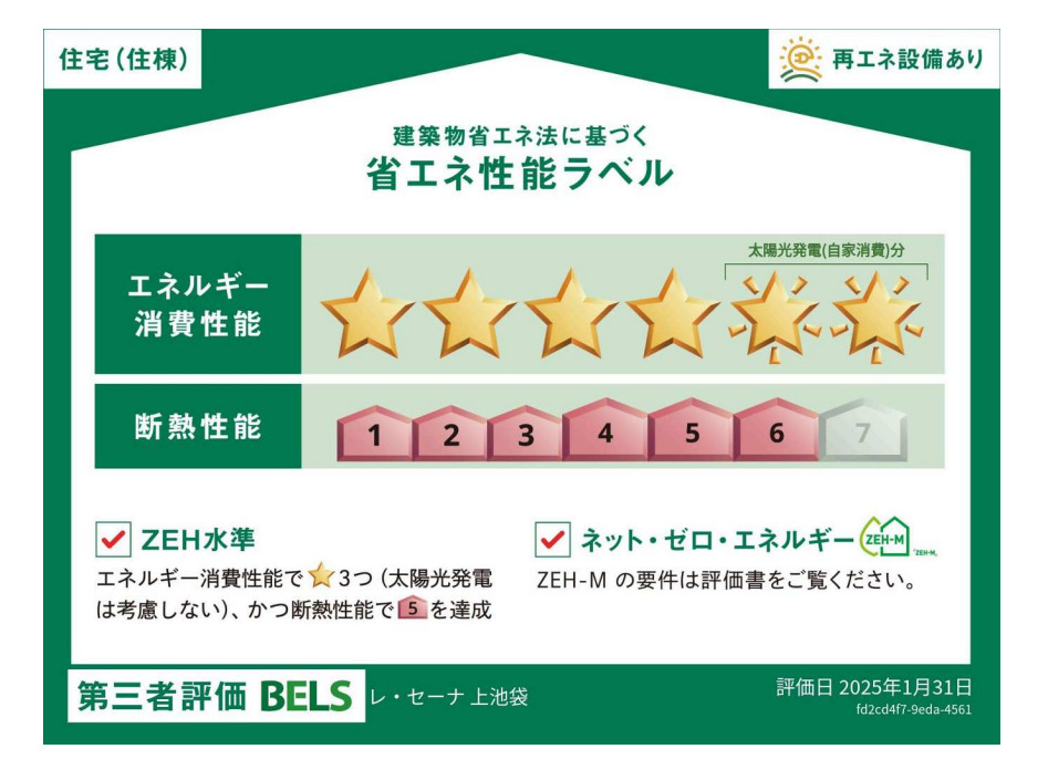 レ・セーナ　上池袋省エネ性能ラベル