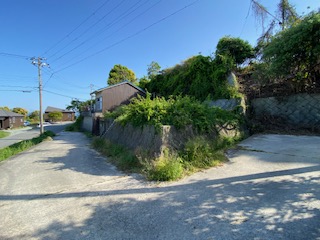 淡路市釜口２０坪宅地前面道路含む現地写真