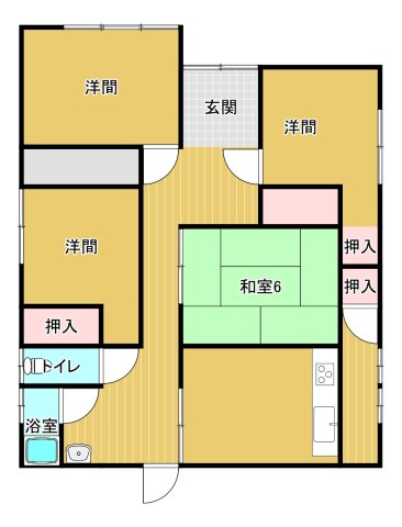 洲本市津田M様邸間取り