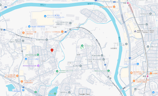 川西市西多田 古家付土地地図