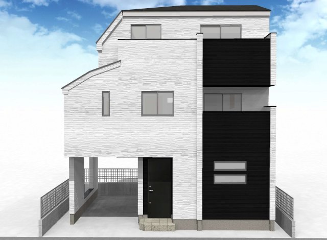北区赤羽三丁目 建築条件なし所有権土地外観パース