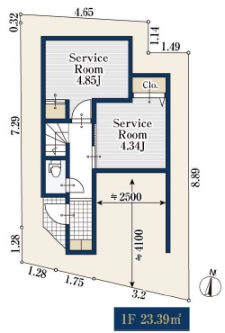 北区神谷3丁目　新築戸建間取り