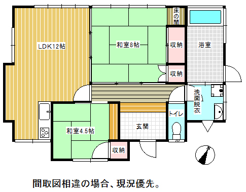 売別荘（大矢野町上/鳩の釜）2LDK間取り