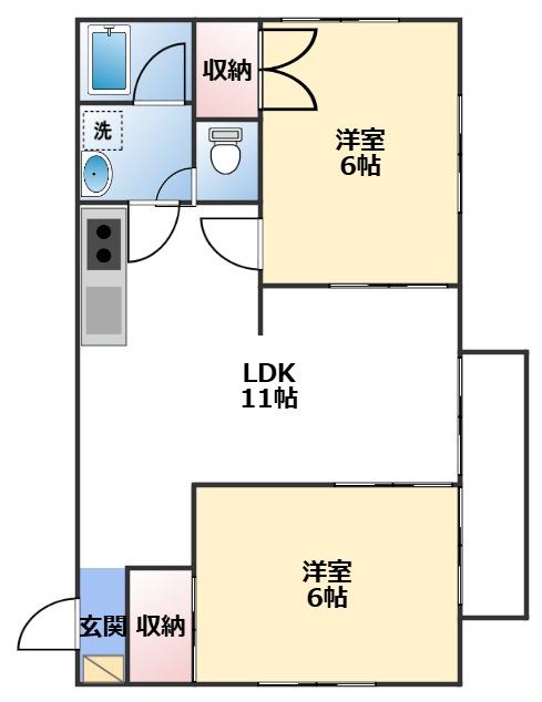 茨城県古河市大山 101間取り