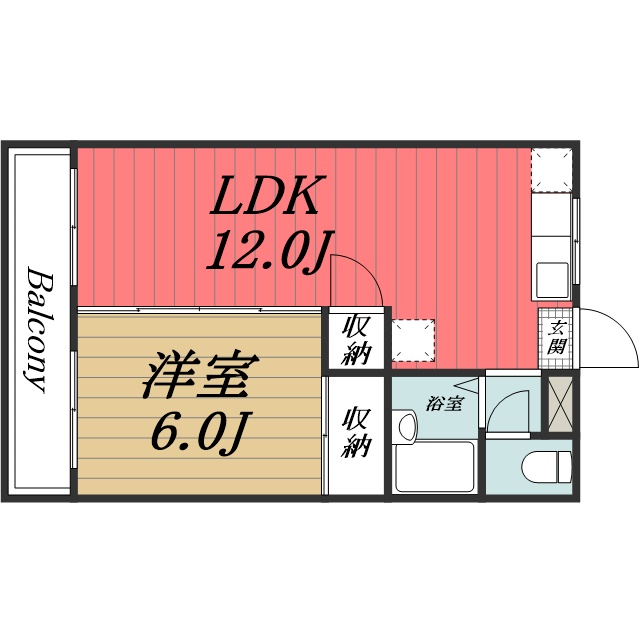 フジハイツ 1階間取り