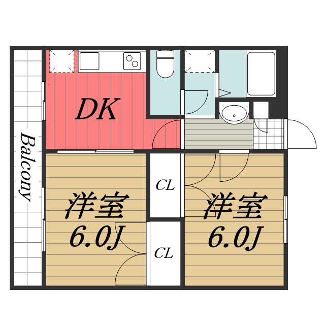 エミールハイム 303間取り