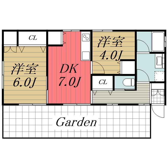 大宮町H邸平屋 1階間取り