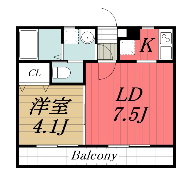 アムール美咲 2階間取り