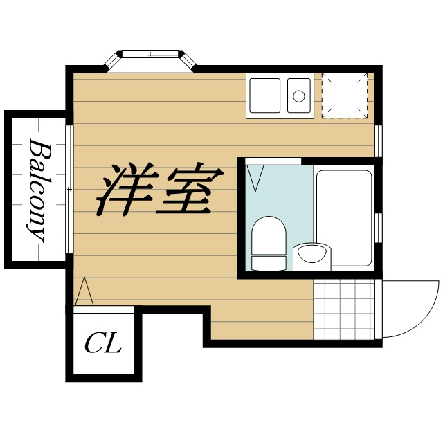 グランディハイツA 1階間取り