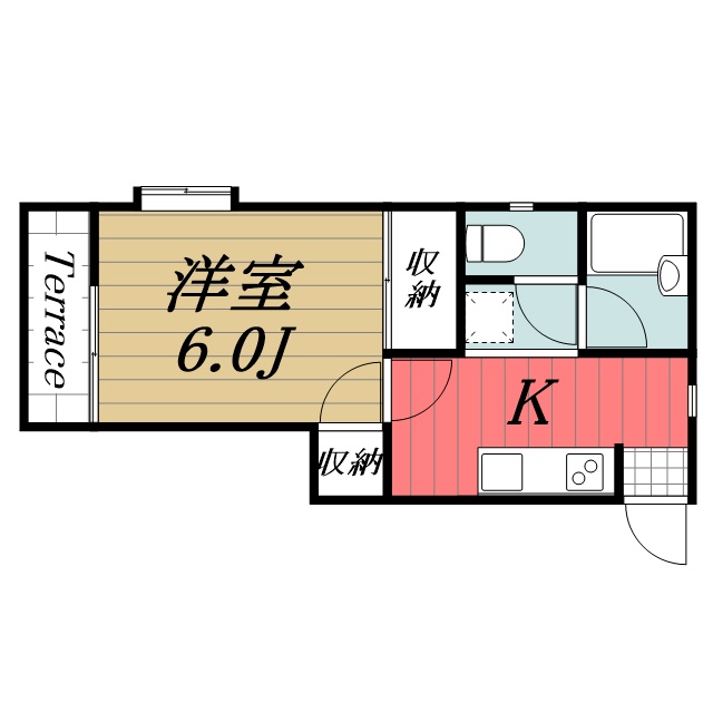 コーポいなり 102間取り