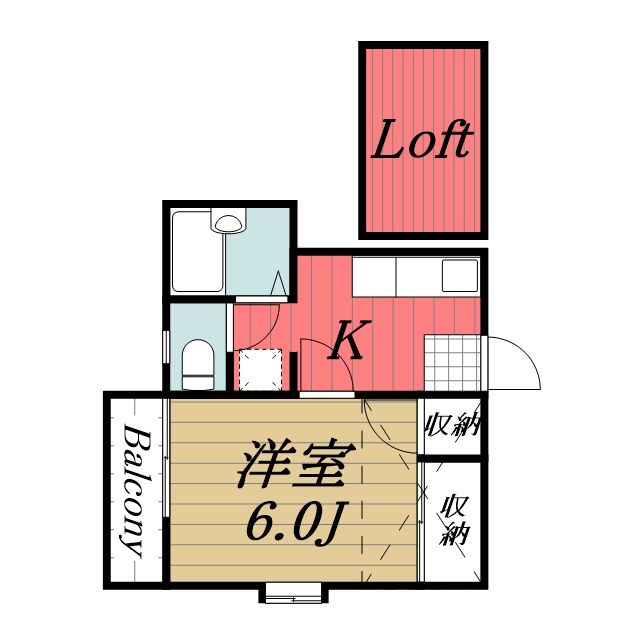 コーポいなり 201間取り