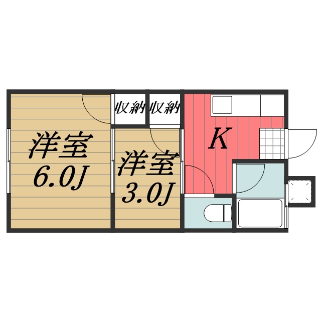 小松荘 2階間取り