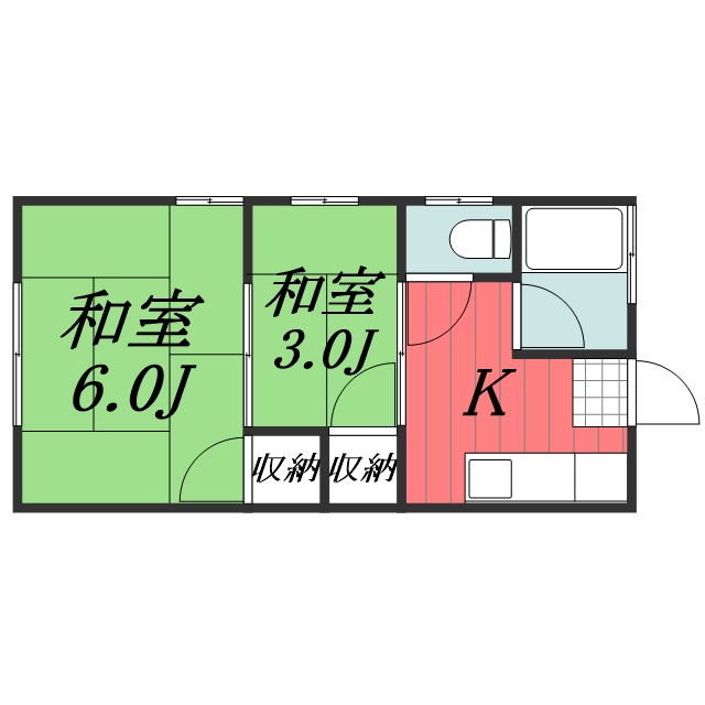 小松荘 2階間取り