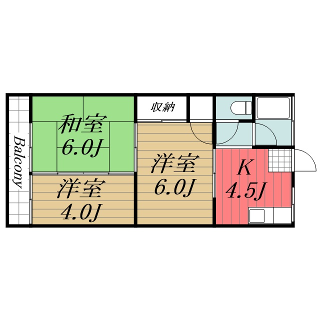 千葉県大網白里市大網 2階間取り