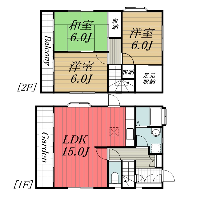 西三里塚K邸戸建 1間取り