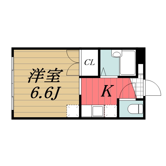 総和ハイツ 101間取り