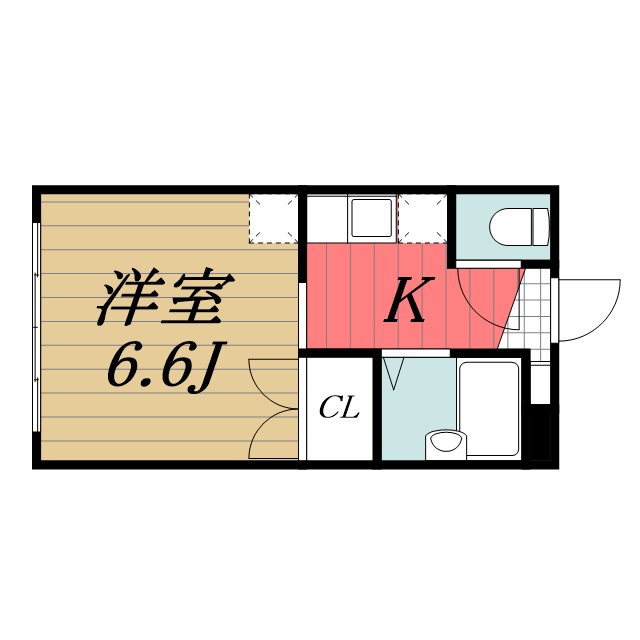 総和ハイツ 102間取り