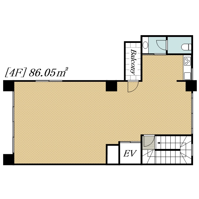 ダンケ高輪ビル 1間取り