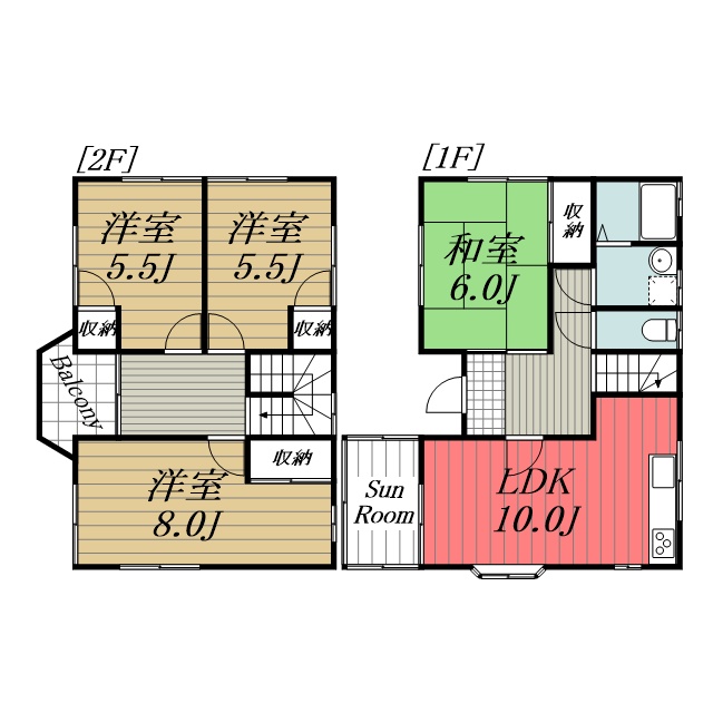 茂原市法目戸建 1間取り