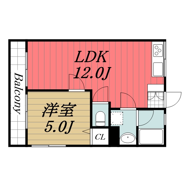 ベルハイツ 201間取り