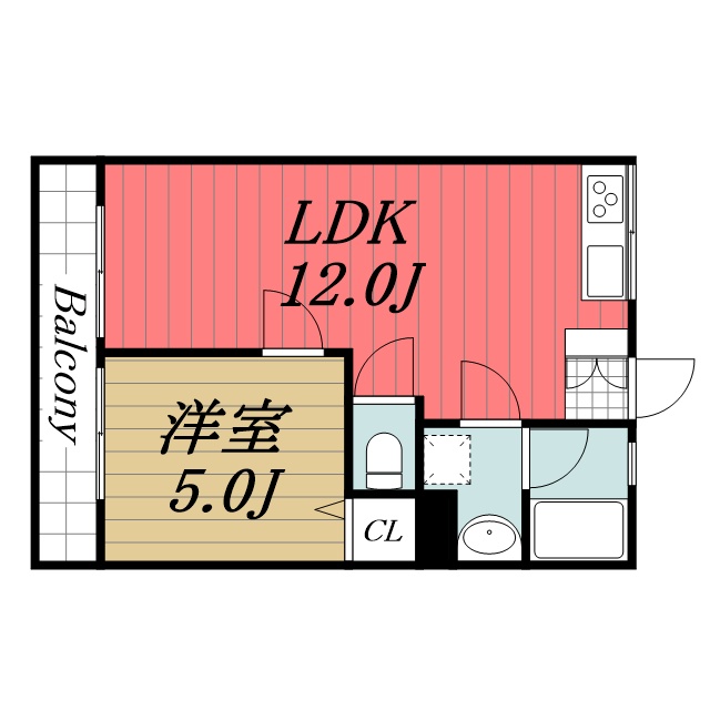 ベルハイツ 202間取り