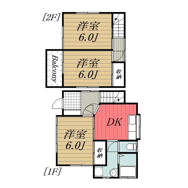 三角町Ⅰ戸建 1間取り
