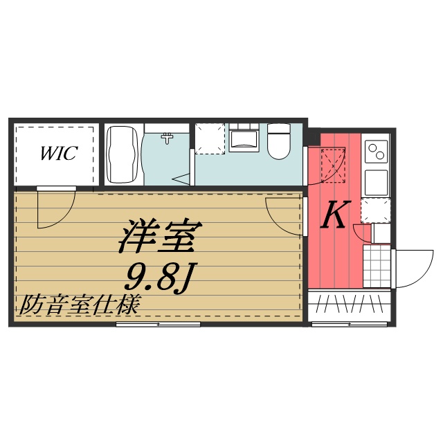 フォンタナ東本町 101間取り