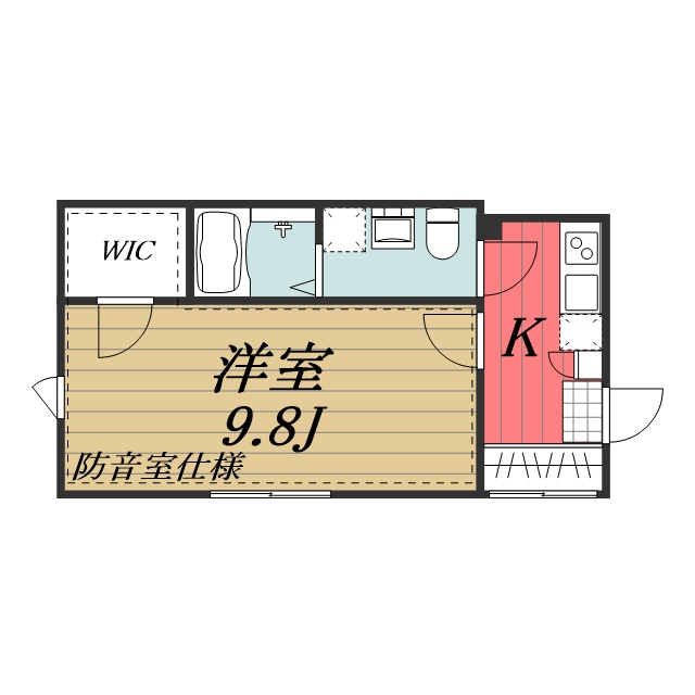 フォンタナ東本町 201間取り