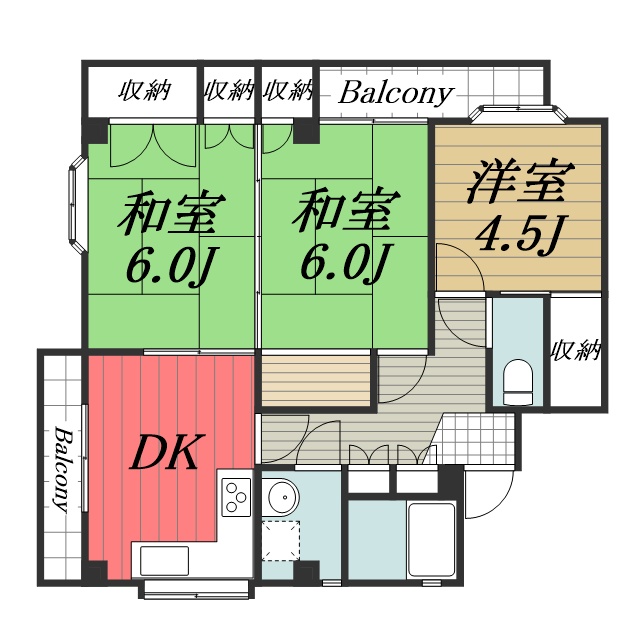 MUTSUMI TERRACE 201間取り