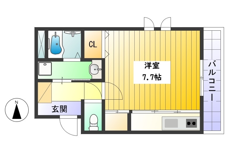 フレアコート西台 2階間取り