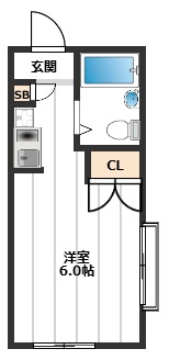 ル・スタジオ6　 1階間取り