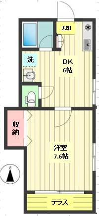 キャスナ志村 1階間取り
