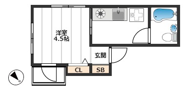 石井ビル 4階間取り