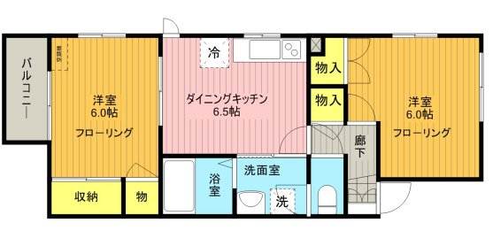 SKヒルズⅠ 1階間取り
