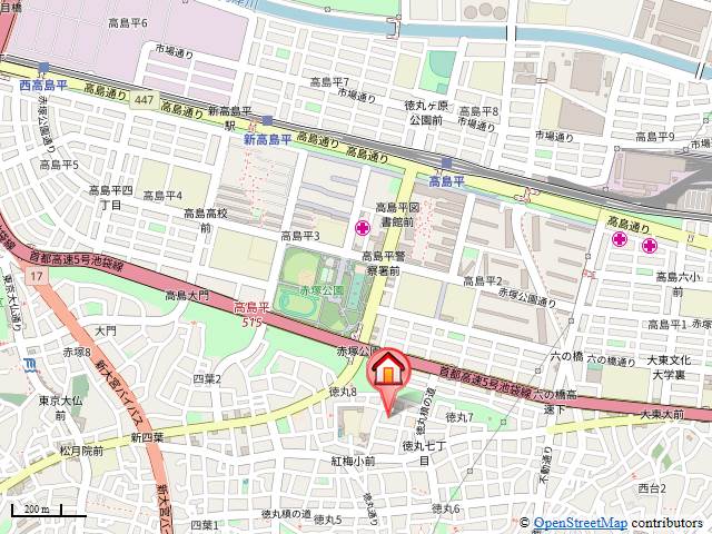 ビューテラスK　Ⅲ 1階地図