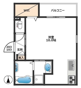 東京都板橋区常盤台３丁目 2階間取り