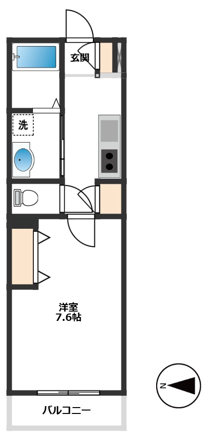 Bel　Canto区役所前 3階間取り