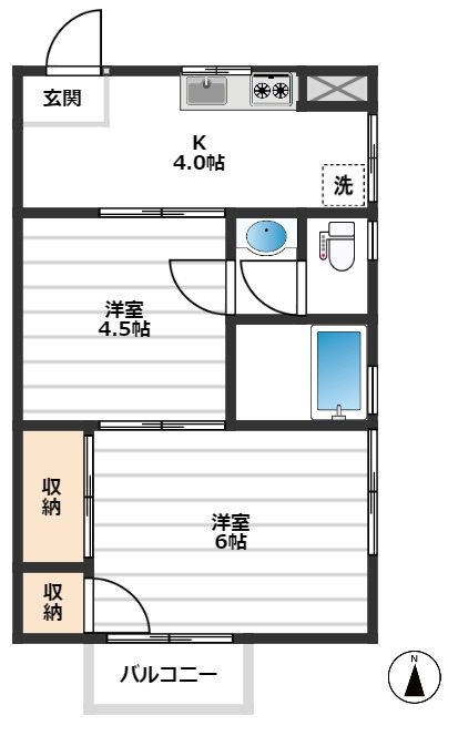 メゾンサニー 3階間取り