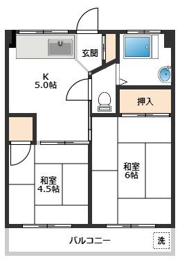 第一志伊ビル 5階間取り