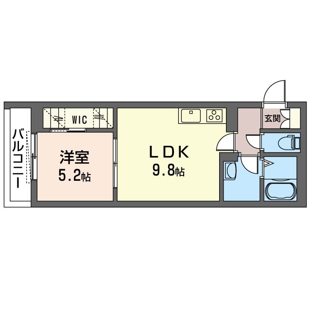 シャーメゾン東坂下 1階間取り
