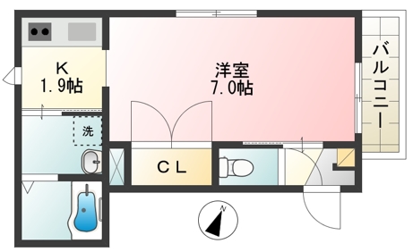 サニーヒルズ 3階間取り