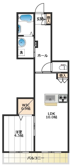 リヴィエール本蓮沼 3階間取り