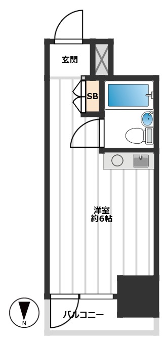 ライオンズマンション板橋区役所前 3階間取り