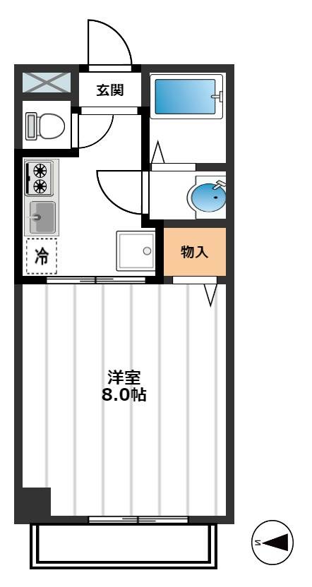 フルーレOGIWARA 1階間取り