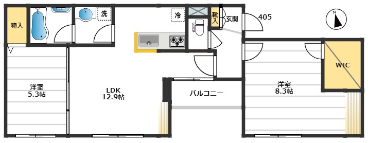 TM 北池 405間取り