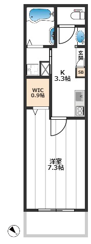 メゾン　エスポワール 1階間取り