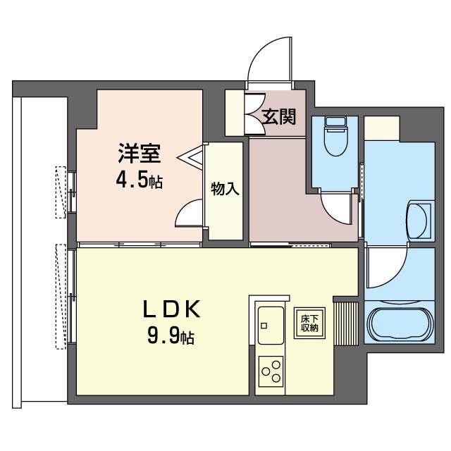 プライム・ワン 1階間取り