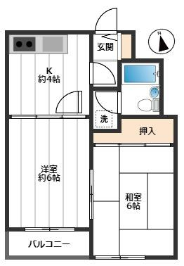 ラポールヤマミツ 1階間取り