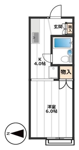 フラット223 2階間取り