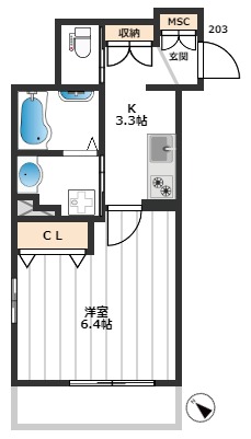 イルフィオーレ 2階間取り